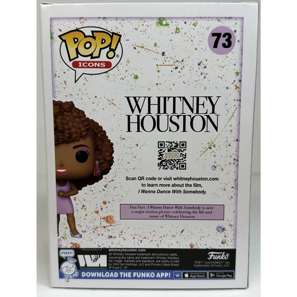 Funko Pop! ICONS Whitney Houston 73 I Wanna Dance With Somebody POP ROCK NEW - Picture 4 of 9